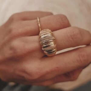 Bague Tissage Doré