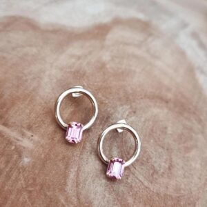 Boucles Quartz Rose