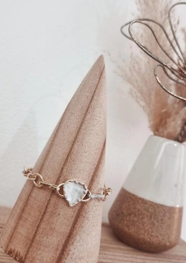 Bracelet Cœur Nacré