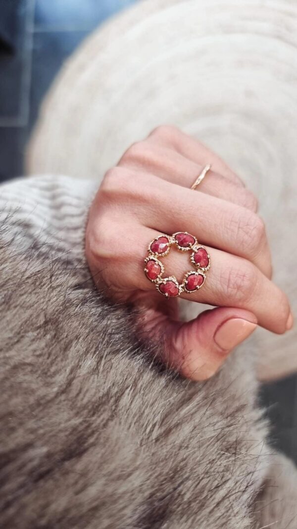 Bague Sillimanite Rouge