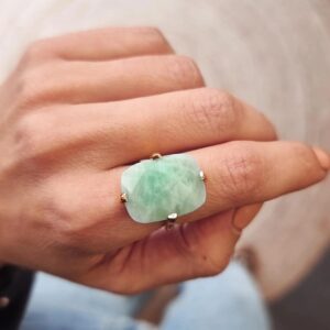 Bague Rectangle Amazonite