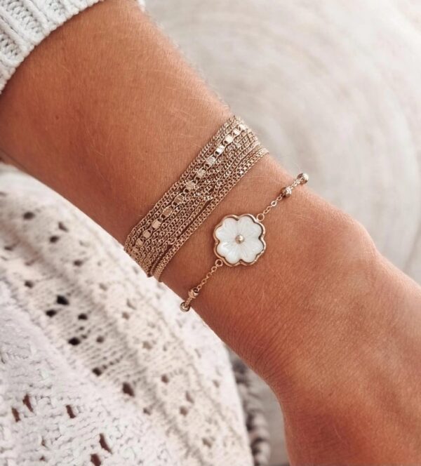 Bracelet Fleur Nacrée